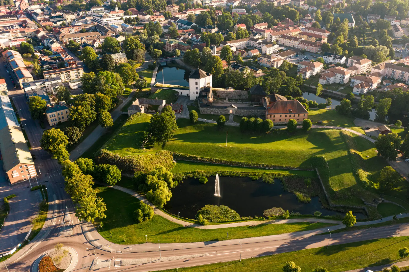 Vy över Hammarö, där vi arbetar med ventilation i bostäder och fastigheter